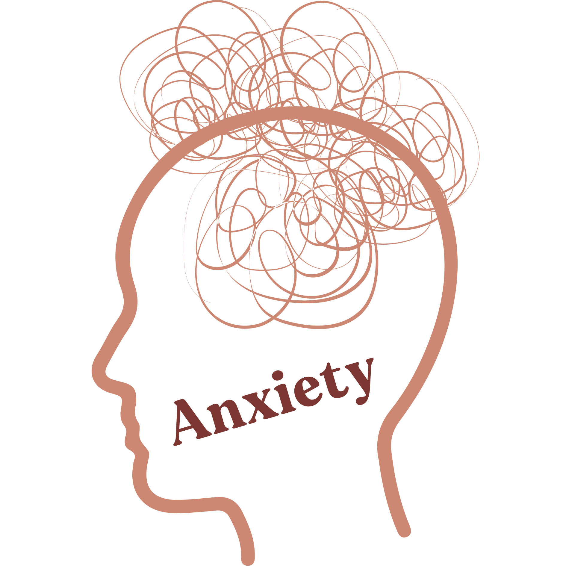 Muddled thoughts and over thinking in anxious brain